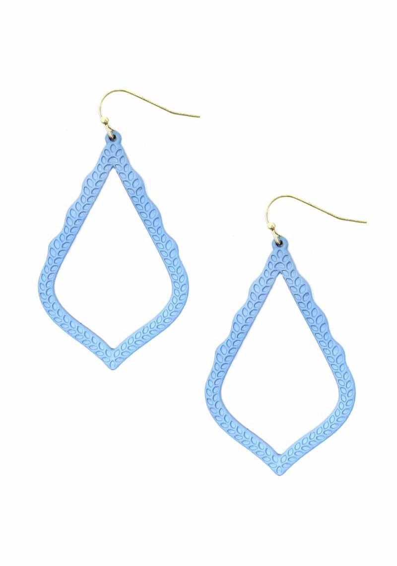 MOROCCAN SHAPE METAL DROP EARRING