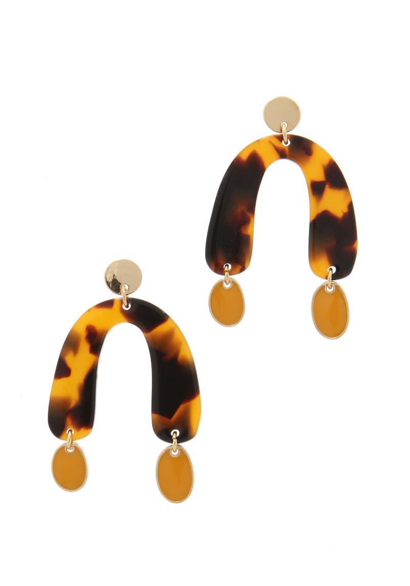 ACETATE DROP EARRING
