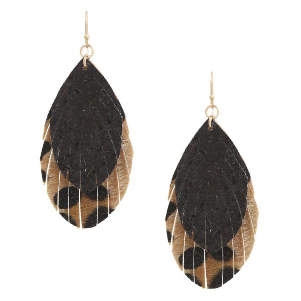 GLITTER FRINGE DANGLE EARRING