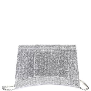 FASHION SQUARE CURVE RHINESTONE CHIC CROSSBODY BAG