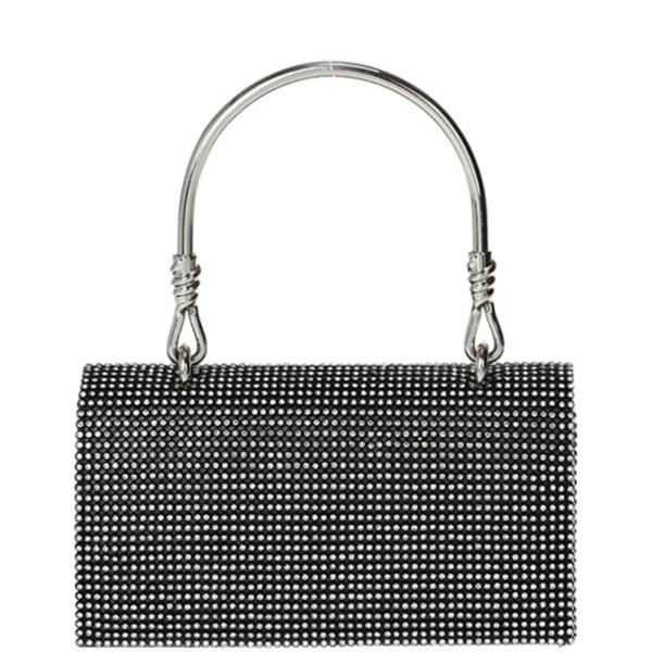 FASHION RHINESTONE EAST WEST MINI CLUTCH BAG