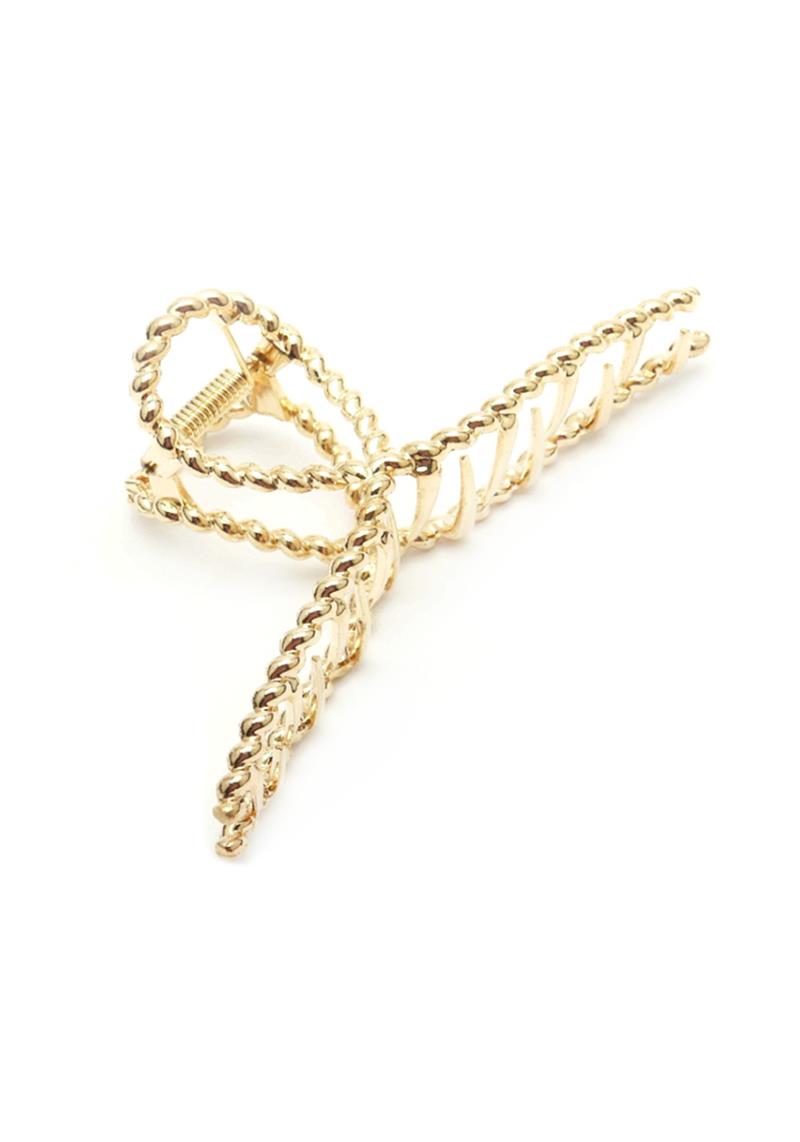 METAL RIBBON HAIR CLAW CLIPS