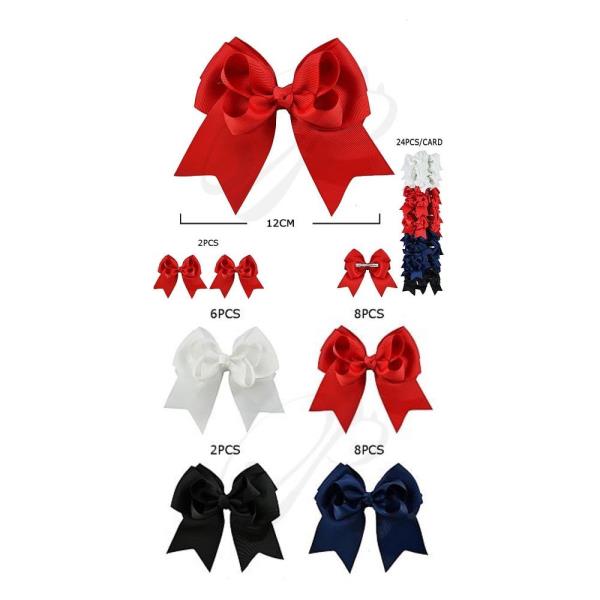 FASHION RIBBON HAIR BOW  (12 UNITS)