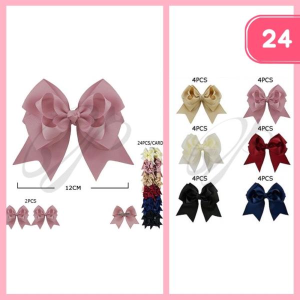 FASHION RIBBON HAIR BOW  (12 UNITS)