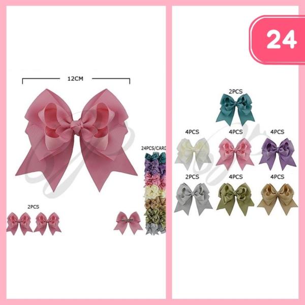 FASHION RIBBON HAIR BOW  (12 UNITS)