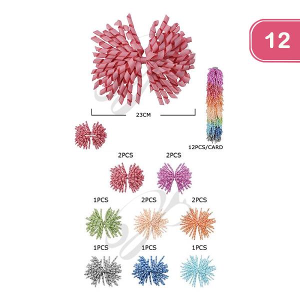 RIBBON TWIST HAIR PIN (12 UNITS)