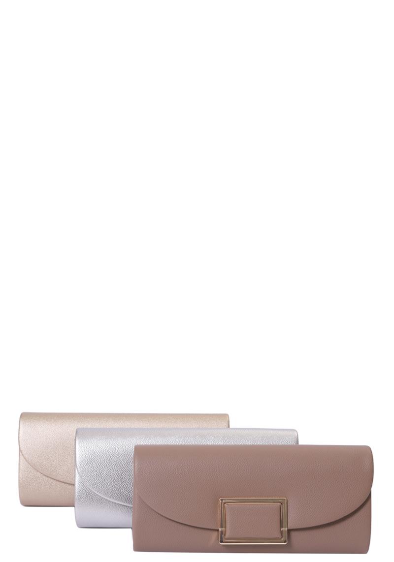 SQUARE CHIC SMOOTH CLUTCH