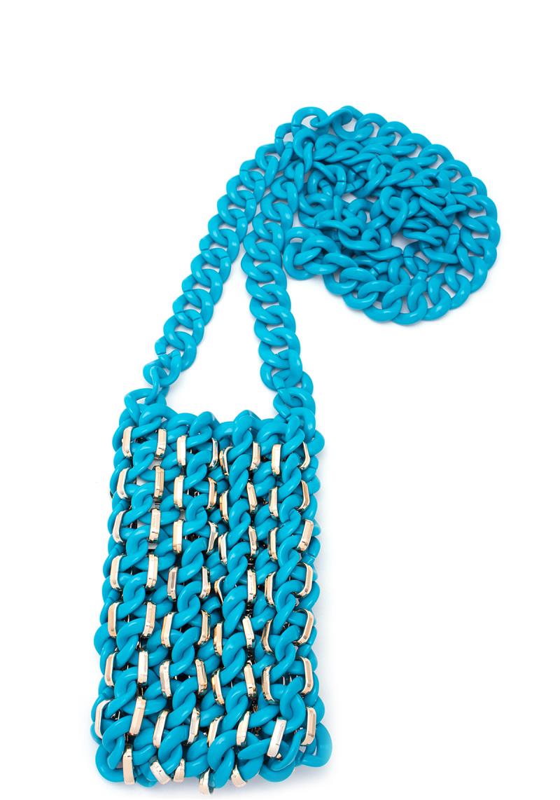 ACRYLIC LINK LONG CROSSBODY BAG