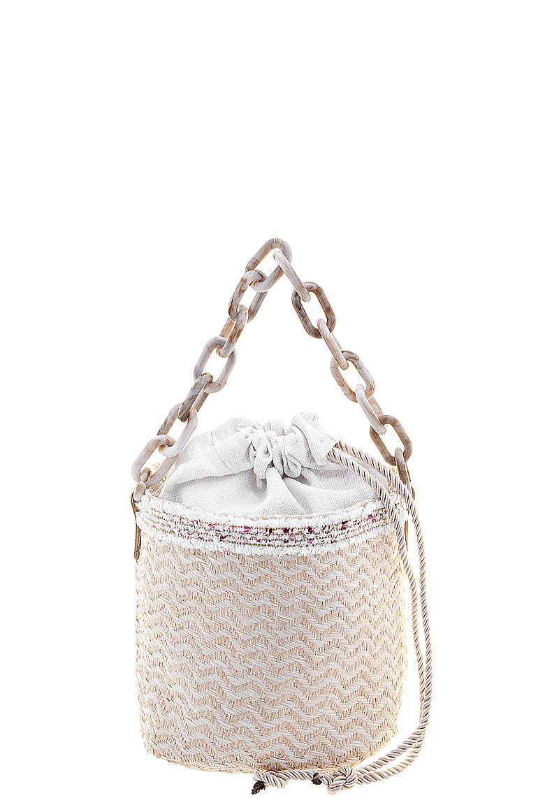 SMOOTH WAVY LINK DESIGN TOTE BAG