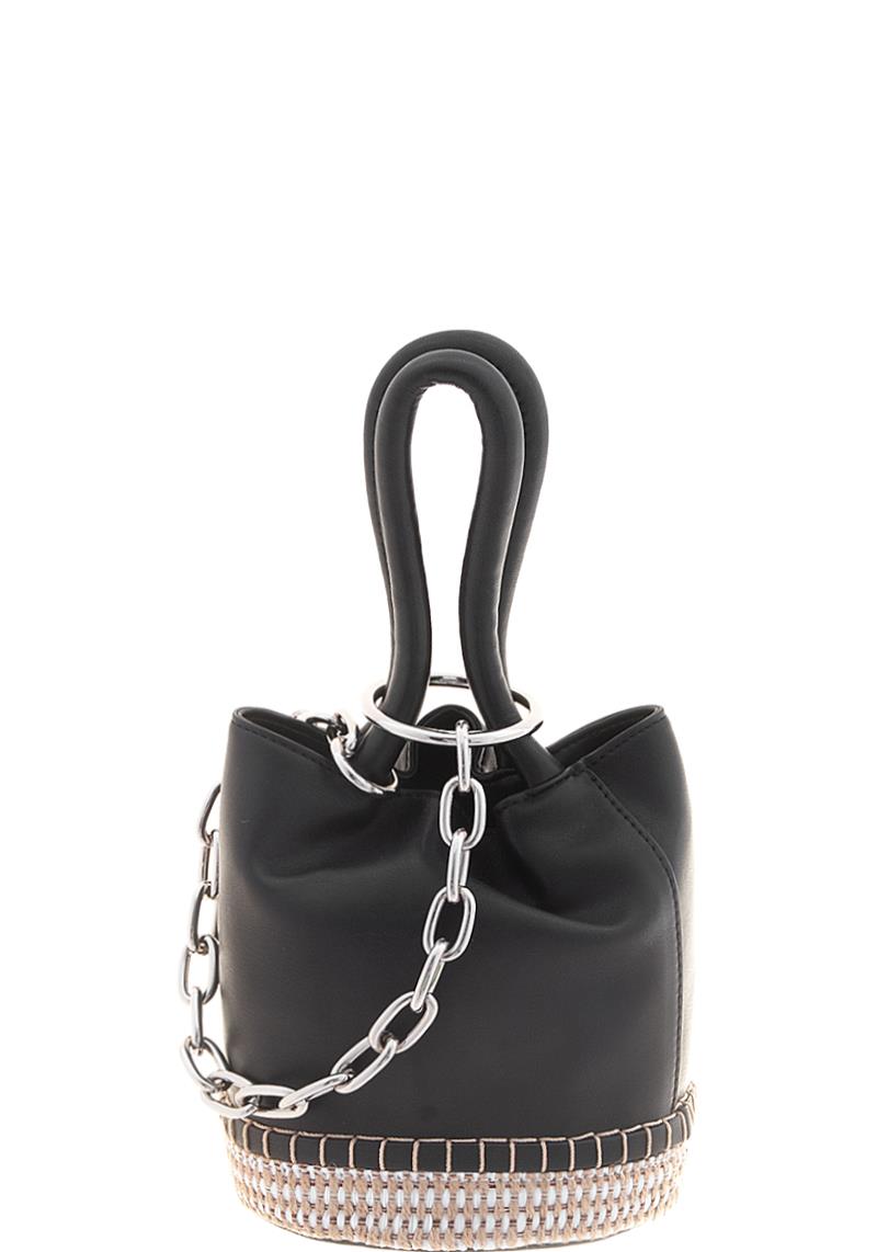 MODERN CHAIN LINK STITCH DESIGN TOTE BAG