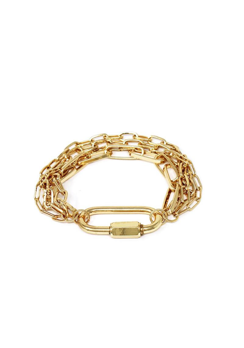 MULTI METAL CHAIN BRACELET