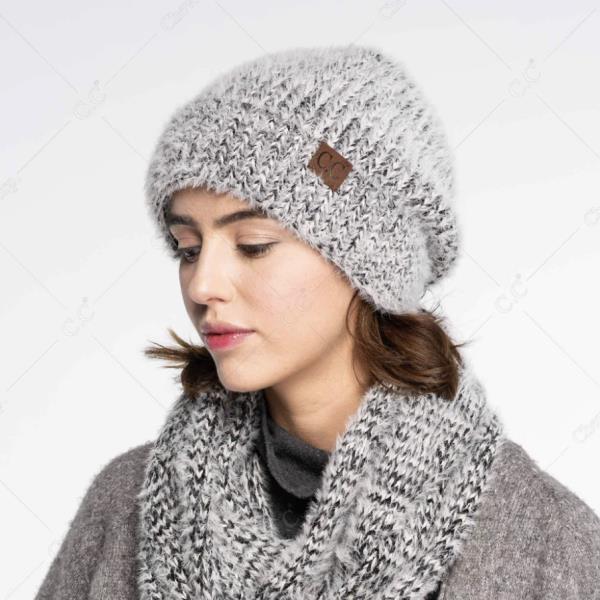 CC FUZZY TWO TONE BEANIE