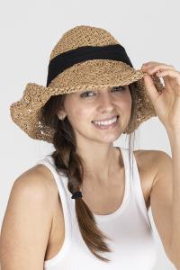 FASHION BACK RIBBON STRAW SUN HAT