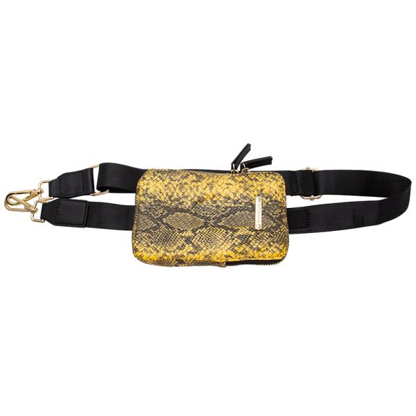 2IN1 SNAKE TEXTURED SHOULDER BAG W FANNY PACK