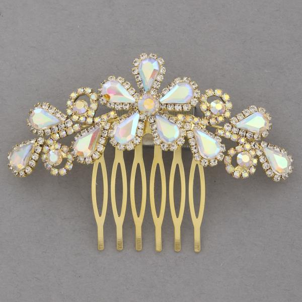 FLOWER RHINESTONE HAIR PIECE