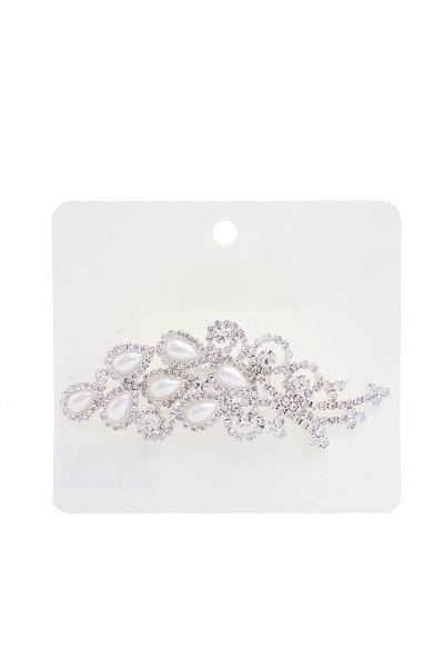 PEARL RHINESTONE HAIR COMB