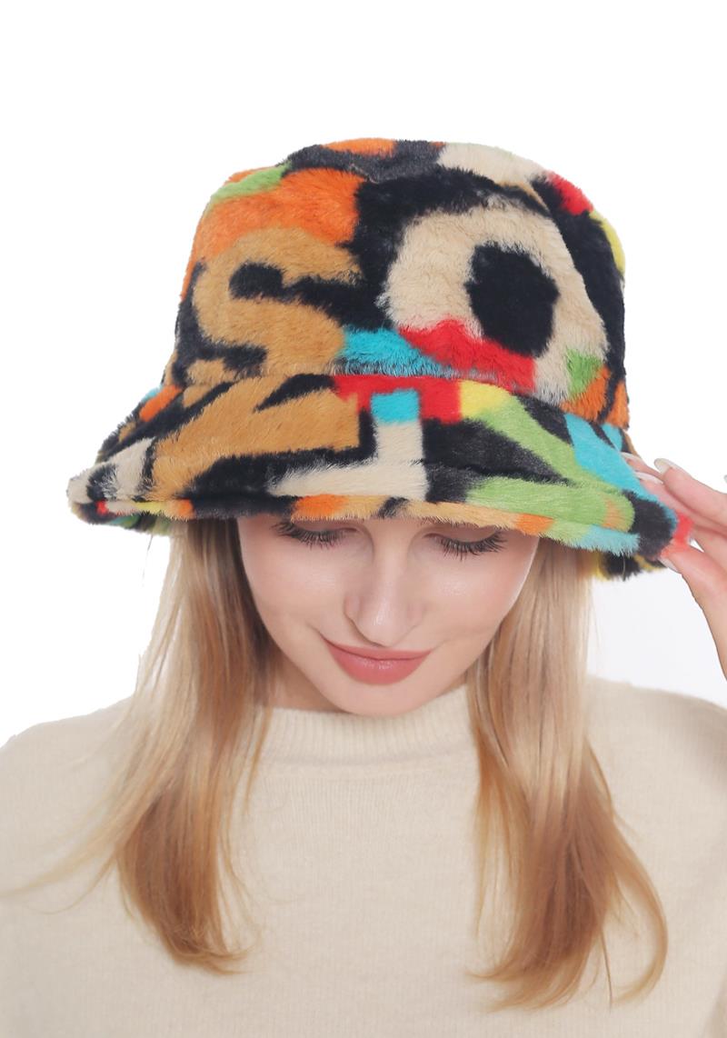 FASHION FAUX FUR BUCKET HAT