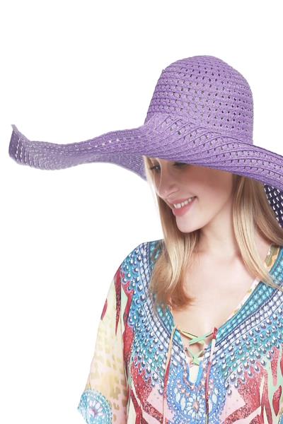 FASHION WIDE BRIM STRAW FLOPPY SUN HAT