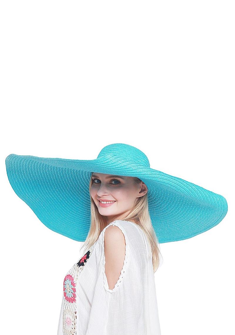 STRAW WIDE BRIM SUN HAT