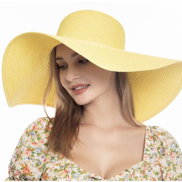 STRAW FLOPPY SUN HAT