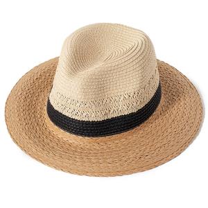 MIXED STRAW PANAMA HAT