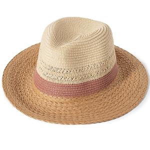 MIXED STRAW PANAMA HAT