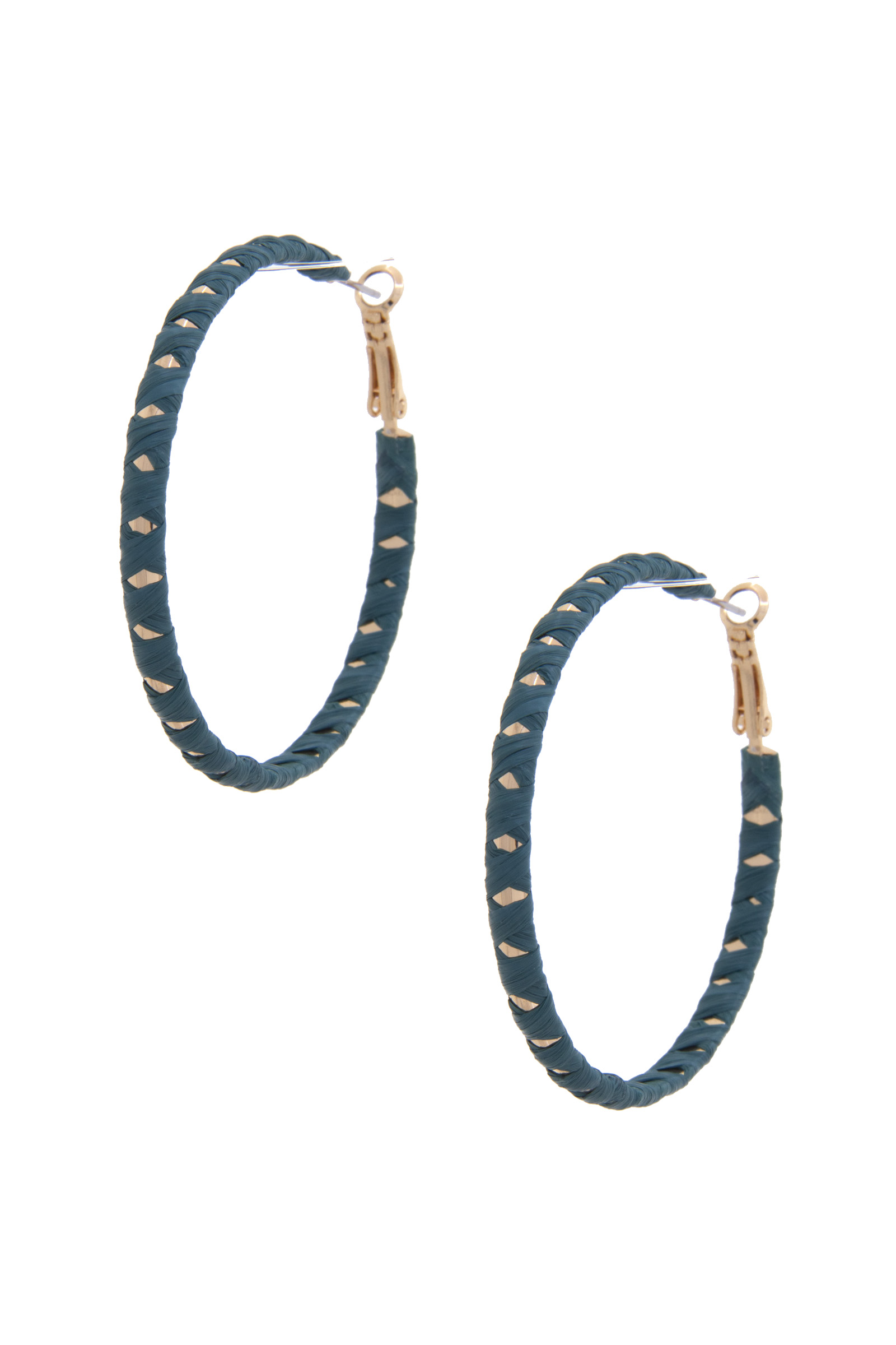 THREAD WRAP HOOP EARRING