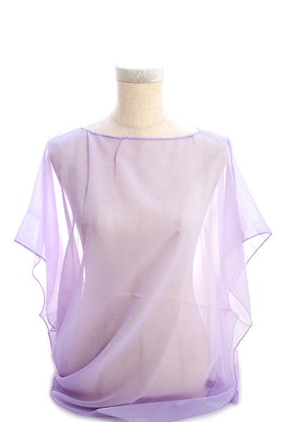 SOLID CHIFFON PONCHO