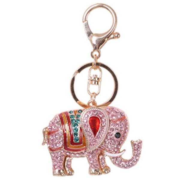 RHINESTONE ELEPHANT KEY CHAIN