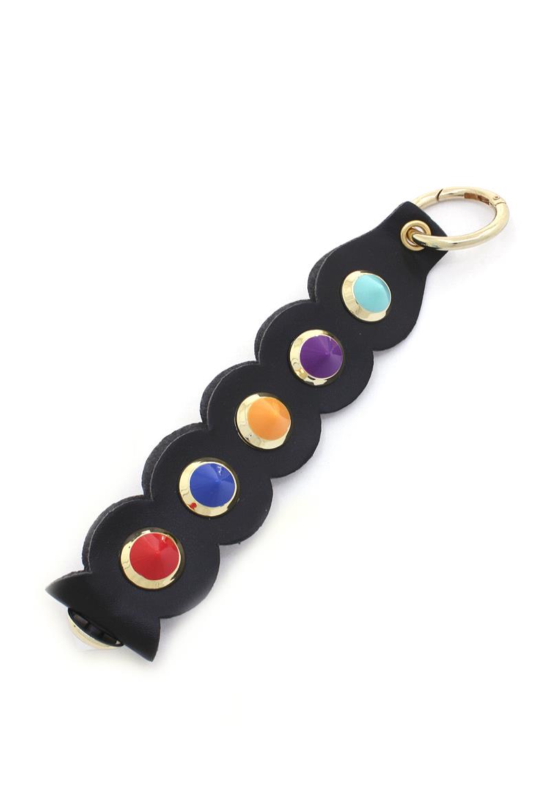 COLORFUL SPIKE STRAP KEYCHAIN