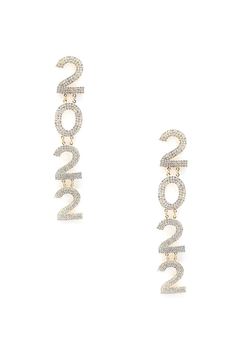 RHINESTONE 2022 DROP DANGLE EARRING
