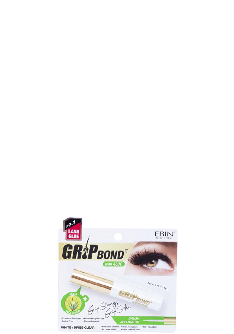 GRIP BOND WITH ALOE EYELASH ADHESIVE WHITE 6 PCS