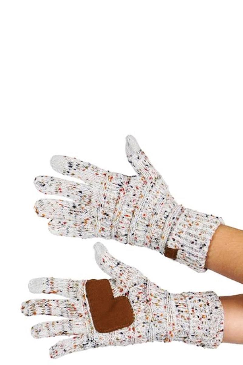 CC confetti touch screen compatible CC gloves