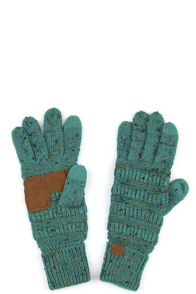CC confetti touch screen compatible CC gloves