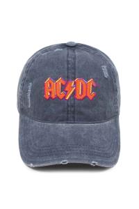 AC/CD EMBROIDERED DISTRESSED CAP