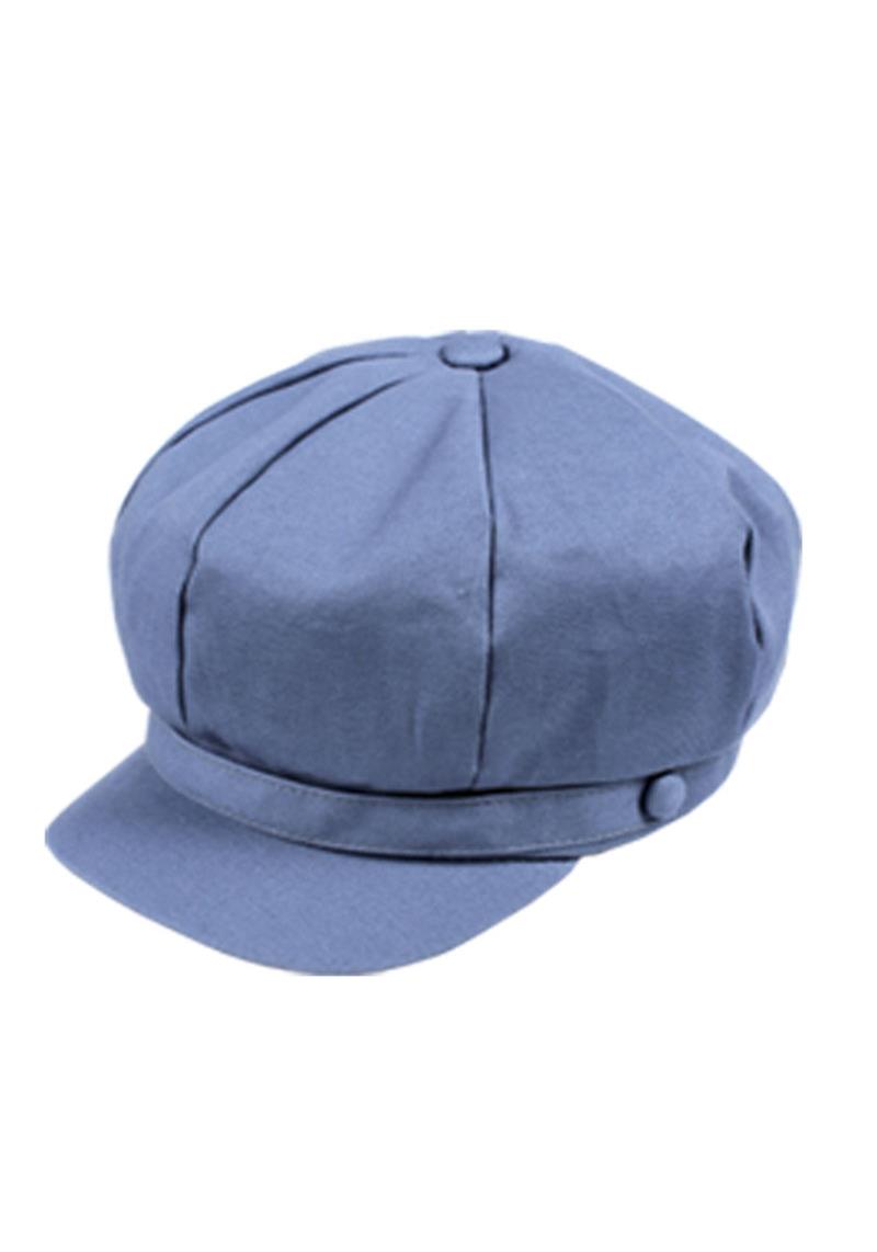 SOLID COTTON CABBIE WITH SELF BAND