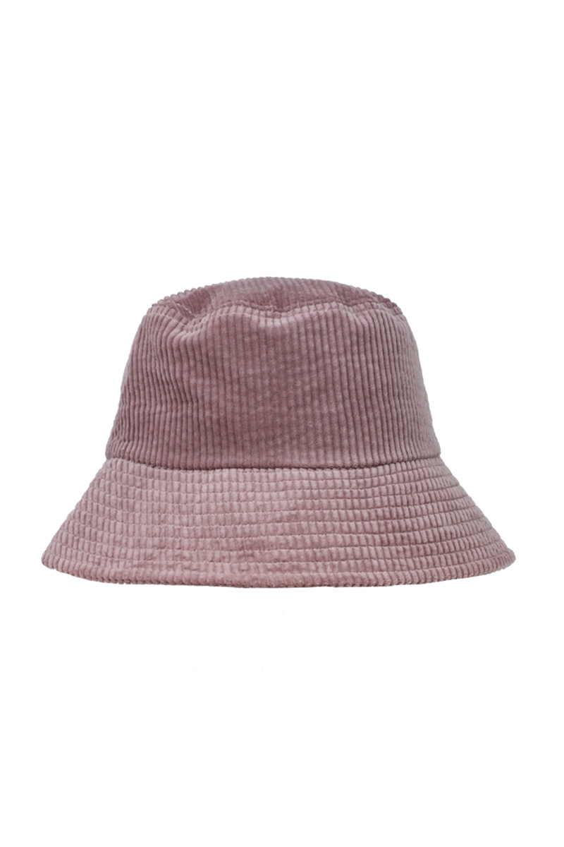 SOLID CORDUROY BUCKET HAT