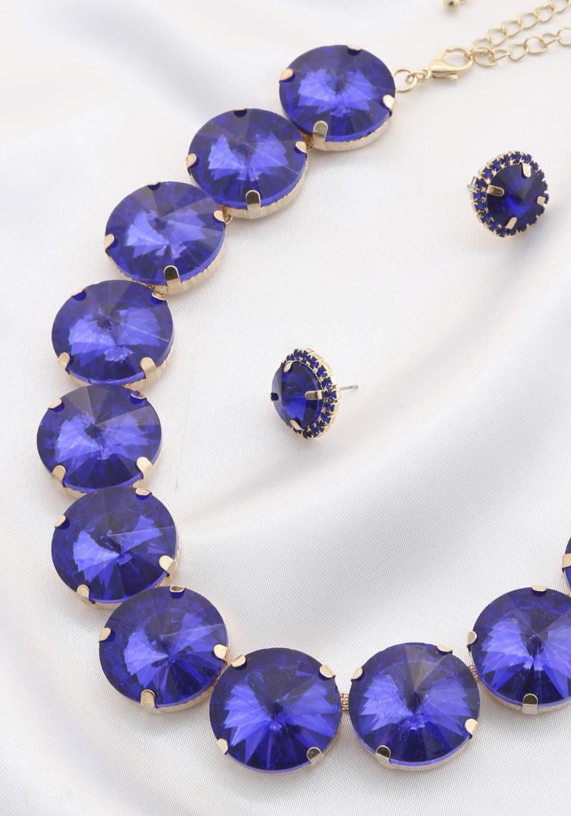 ROUND CRYSTAL NECKLACE