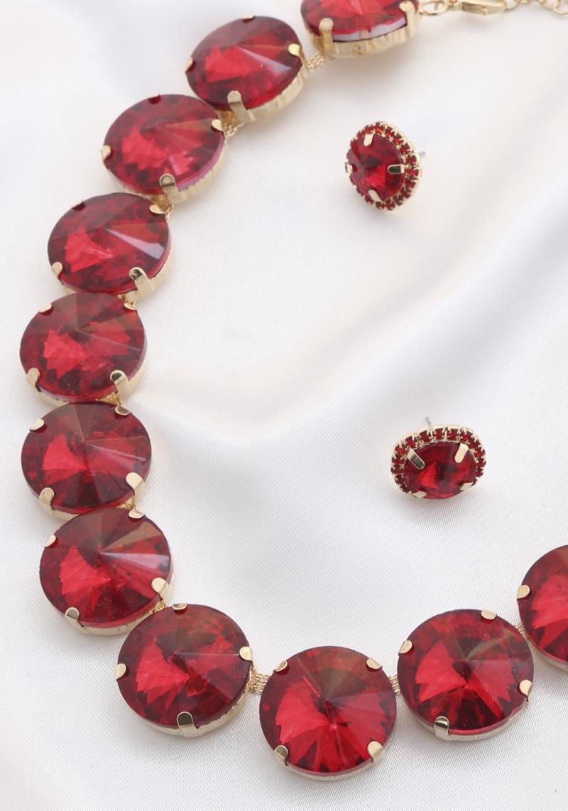 ROUND CRYSTAL NECKLACE