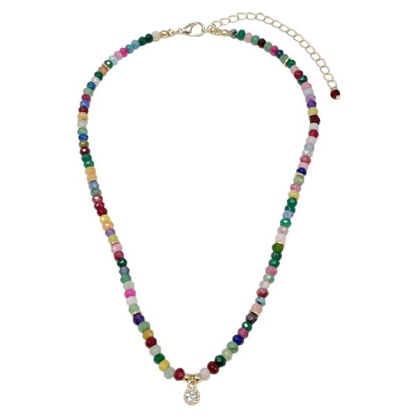 DAINTY CRYSTAL BEADED NECKLACE