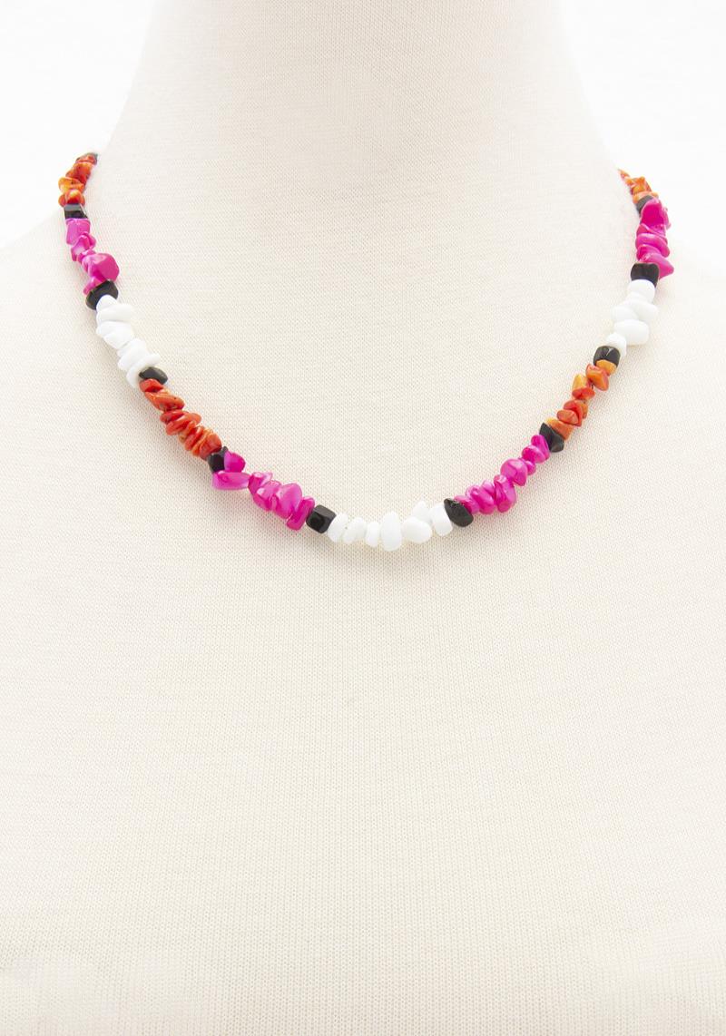 ROCK BEADED NECKLACE