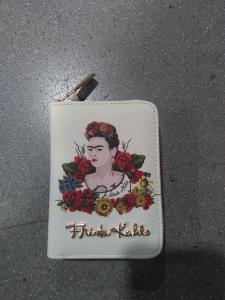 FRIDA KAHLO AUTHENTIC FLORAL BOUNTY ZIP AROUND BI FOLD WALLET
