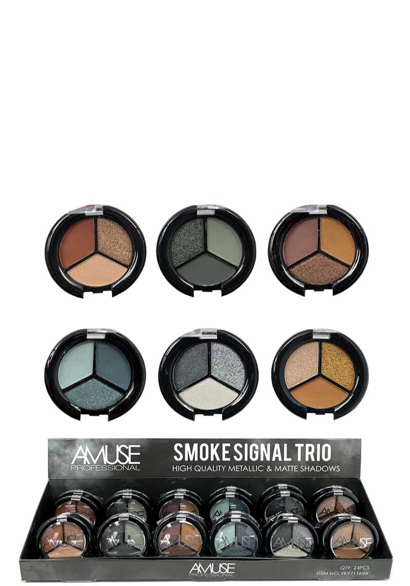 AMUSE SMOKE SIGNAL TRIO HIGH QUALITY METALLIC & MATTE SHADOW (24 UNITS)