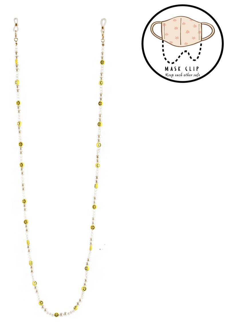 PEARL SMILE BEAD MASK STRAPS