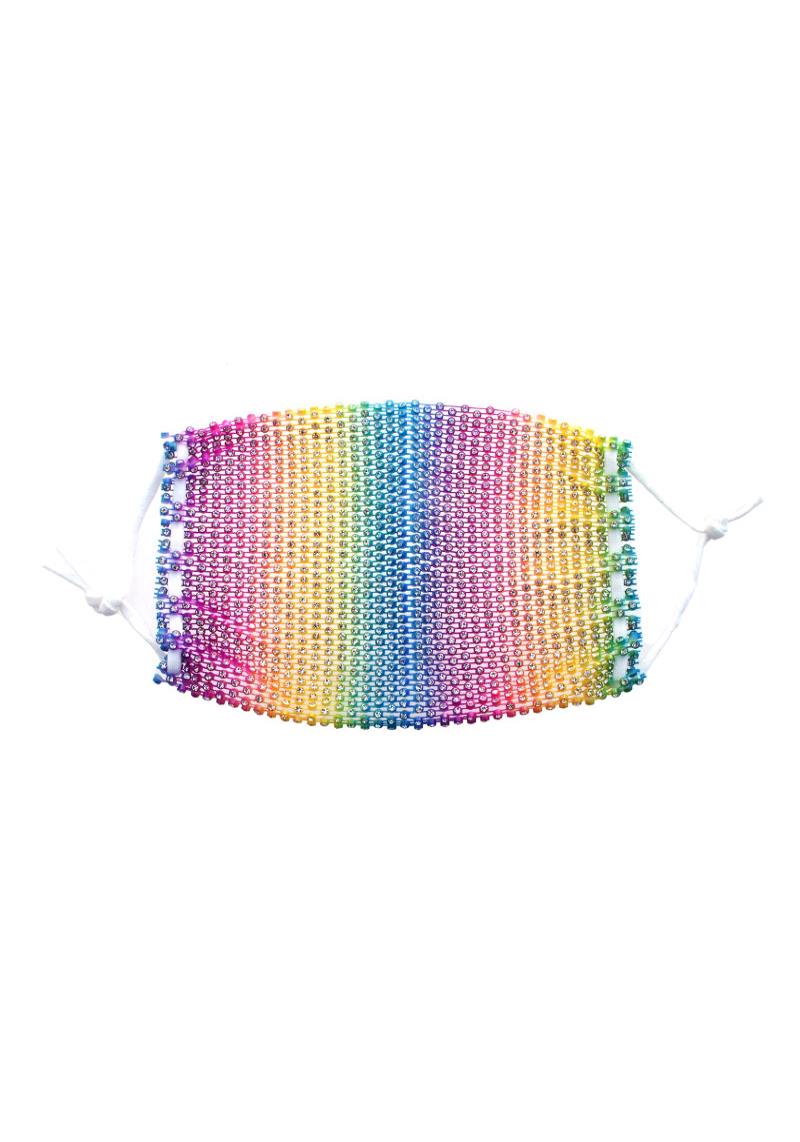 TRENDY MULTI RHINESTONE MASK DECORATION