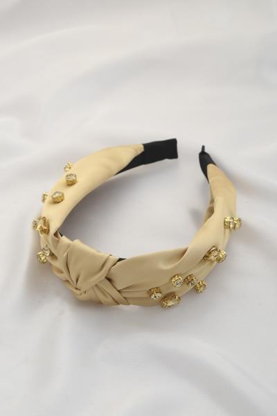 KNOT RHINESTONE STUD HEADBAND