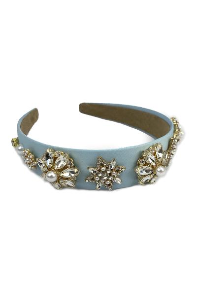 FASHION STONE PEARL FLOWER HEADBAND