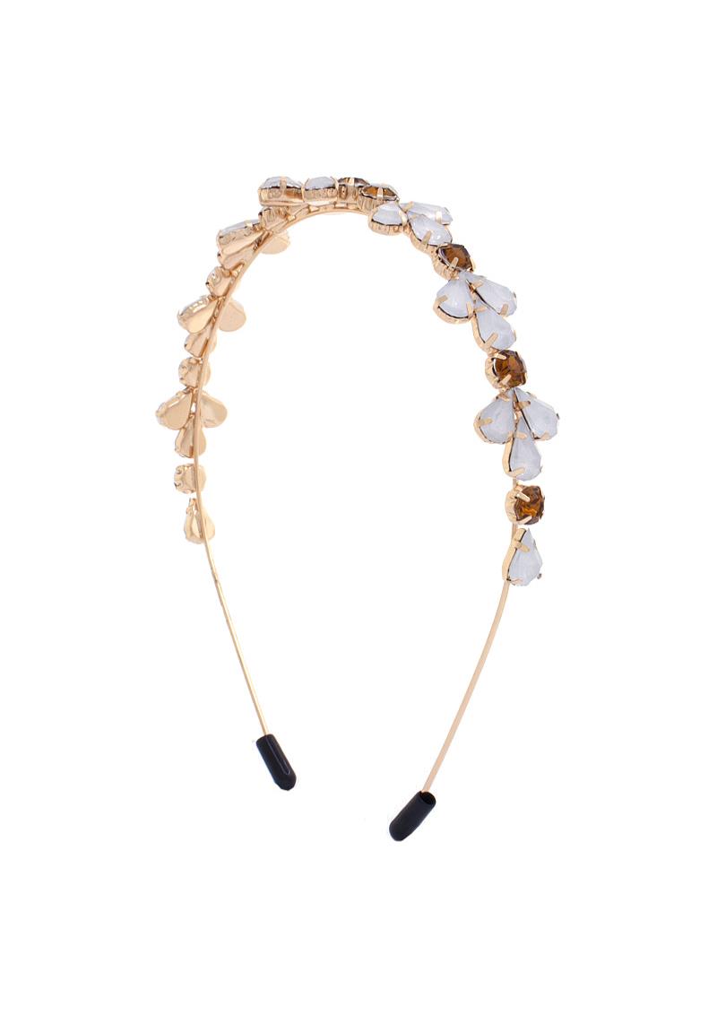 TEARDROP SHAPE RHINESTONE HEADBAND