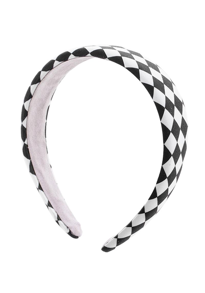 CHIC PATTERN CHECKERED HEADBAND