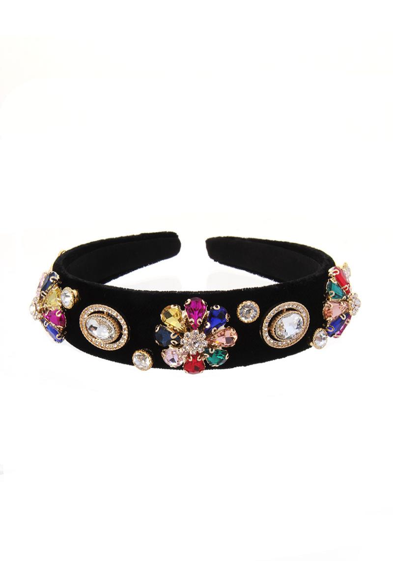 HOT TRENDY MULTI RHINESTONE HEAD BAND